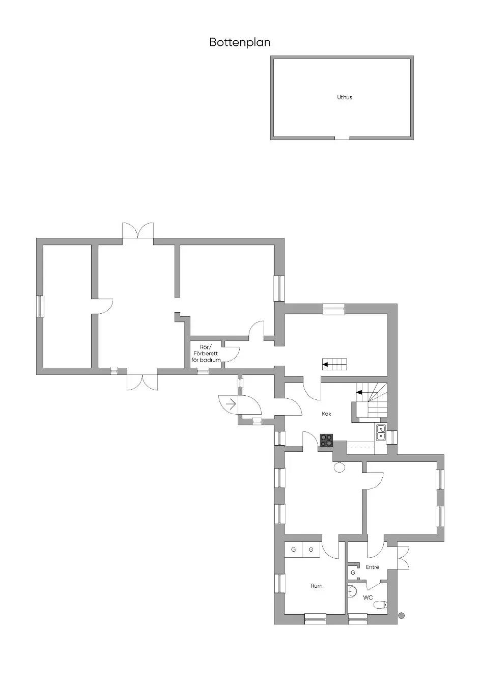 Floor plan for Timotejvägen 4