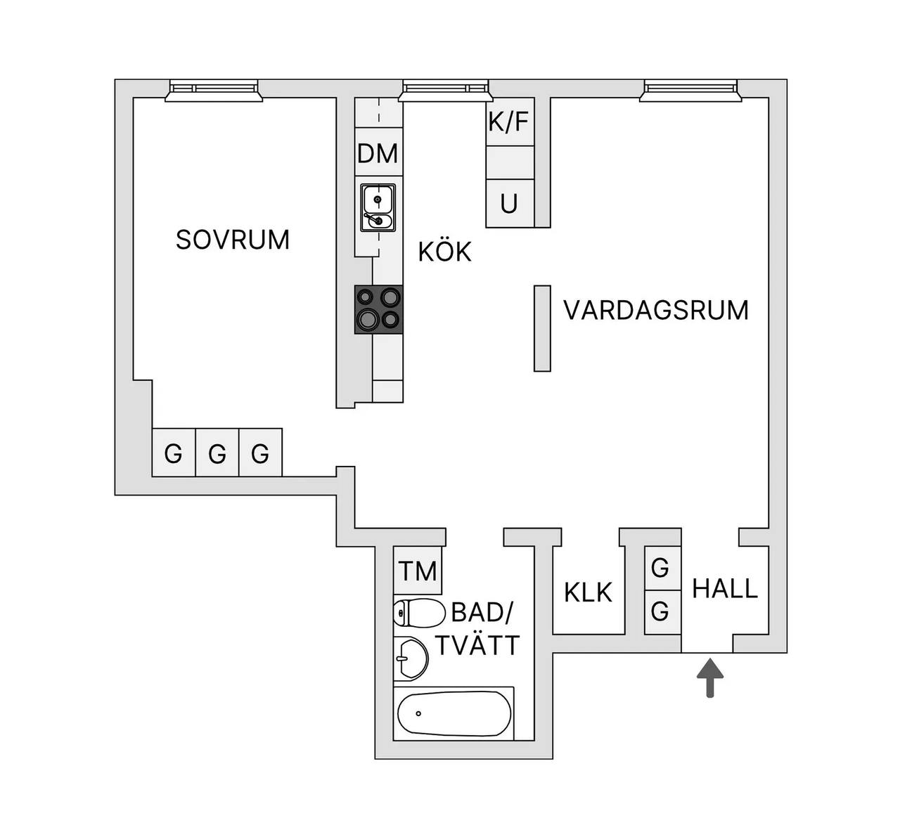 Floor plan for Fasanvägen 31