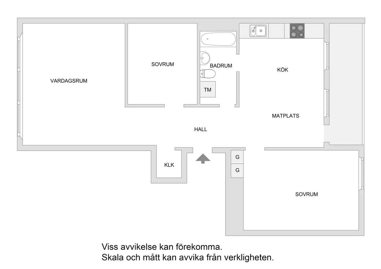 Floor plan for Lötsjövägen 83