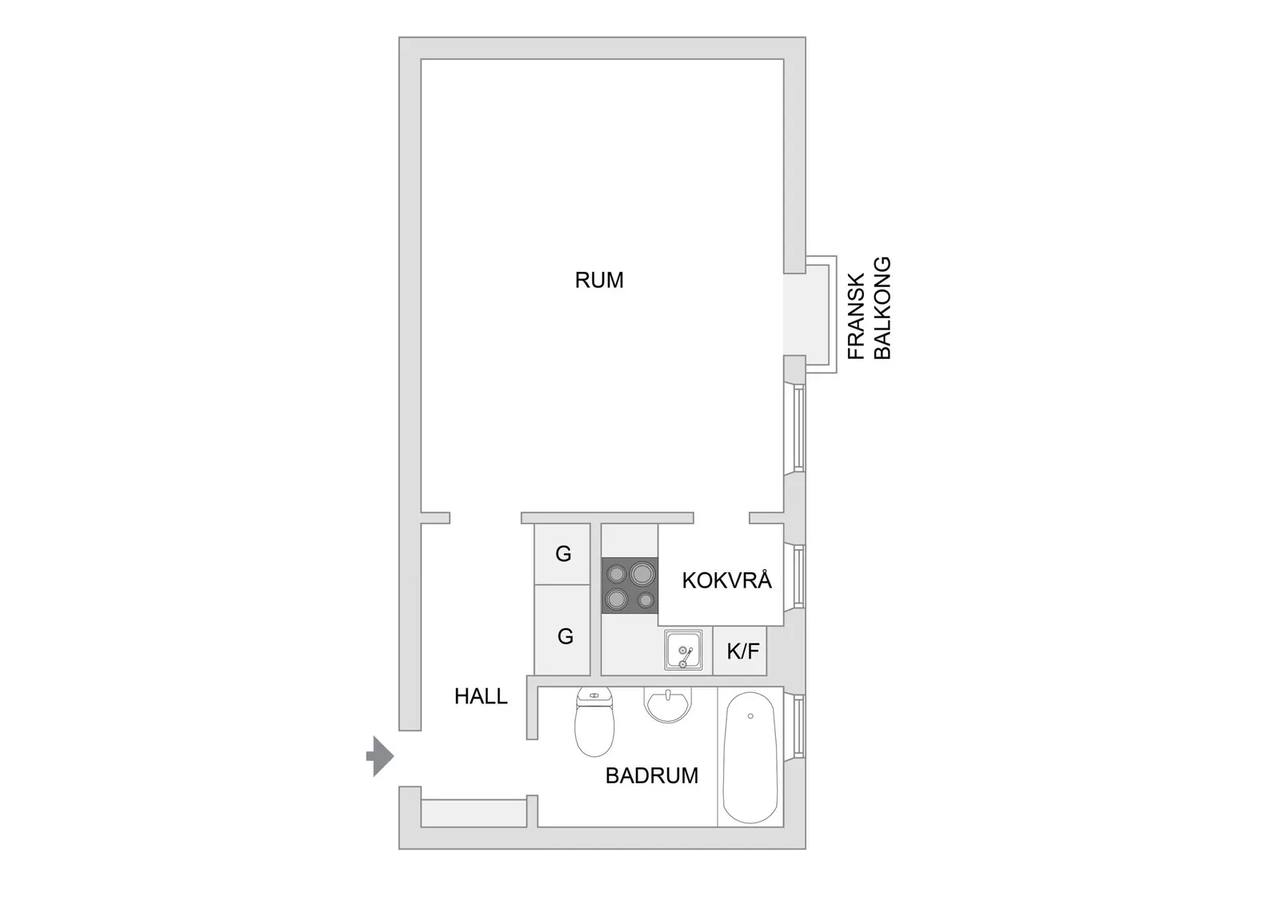 Floor plan for Månadsvägen 31