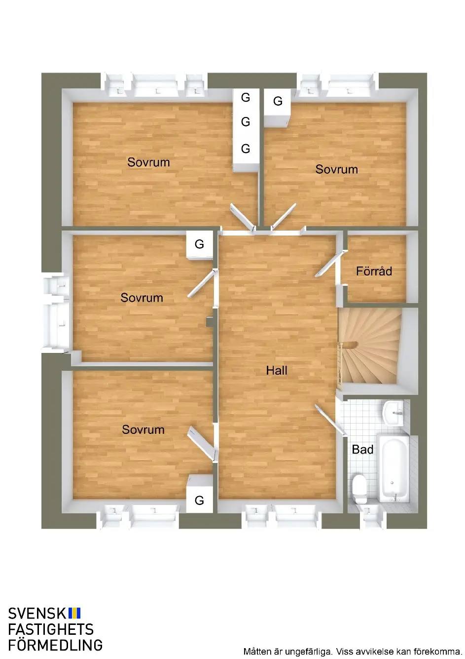 Planritning för Nydalavägen 51