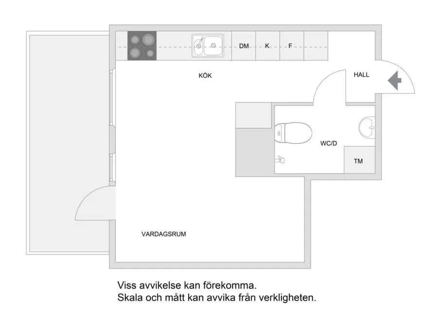 Planritning för Almbygatan 10, vån 9