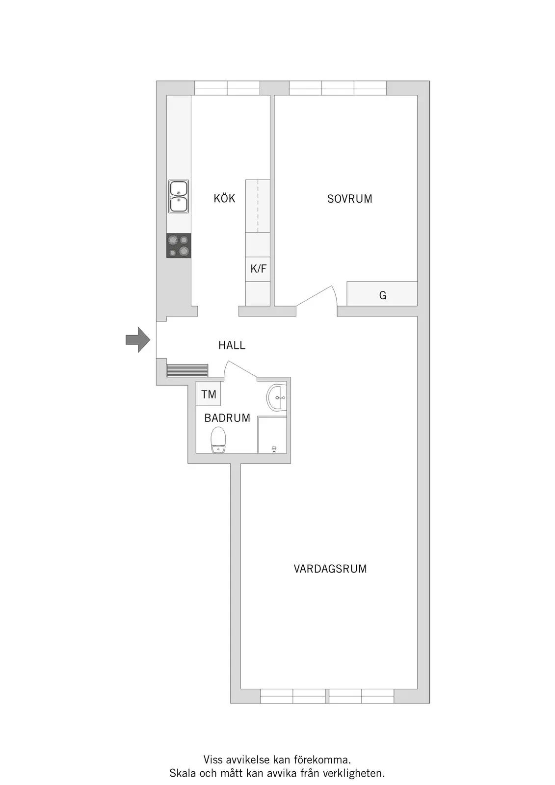 Floor plan for Alamedan 8A
