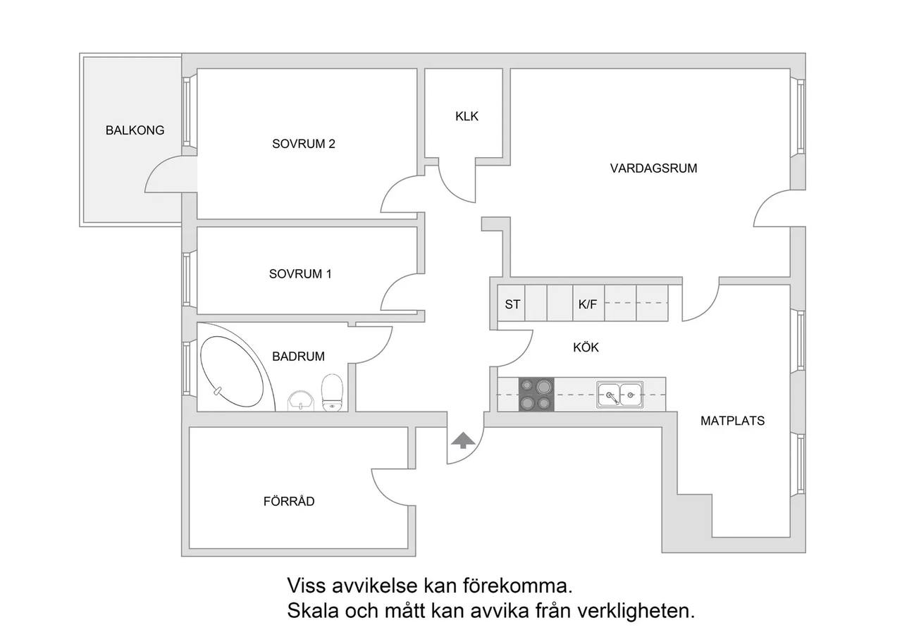 Floor plan for Bärkingeplan 16, 2 Tr
