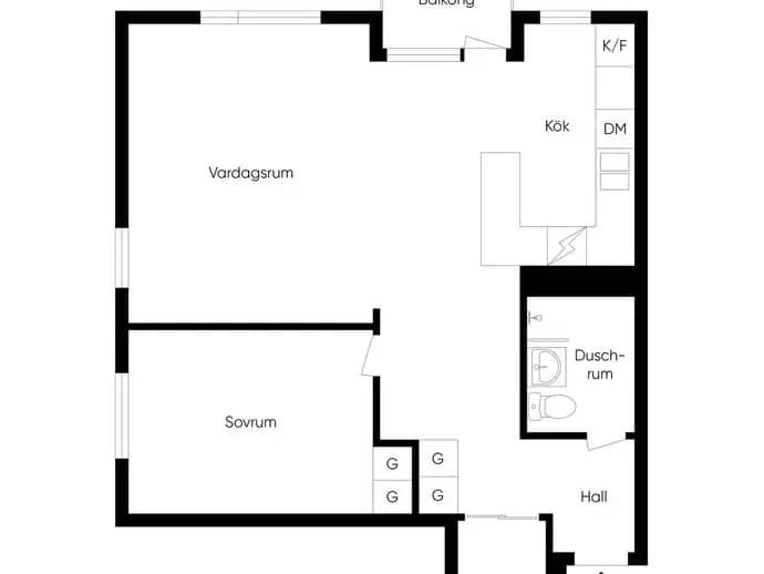 Planritning för Rösgången 6