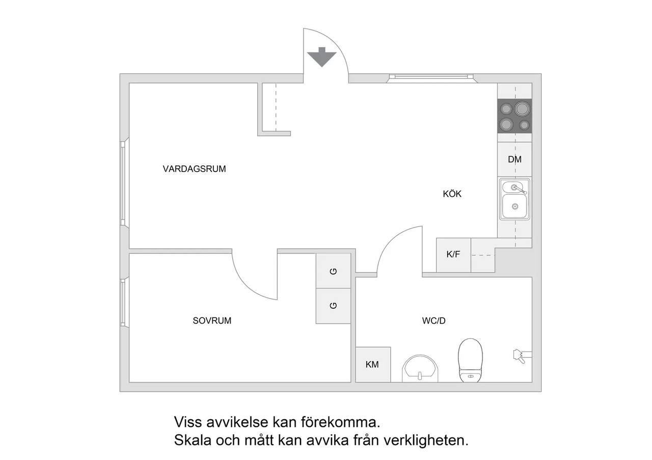 Floor plan for Myrmans väg 8B