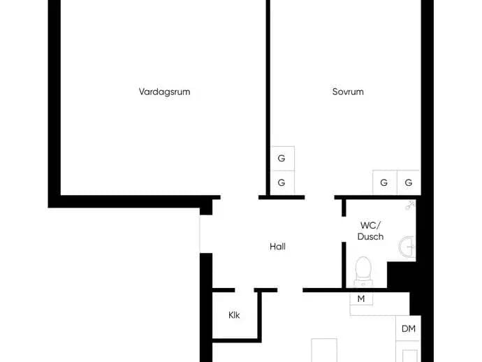 Floor plan for Kaserngatan 25 A