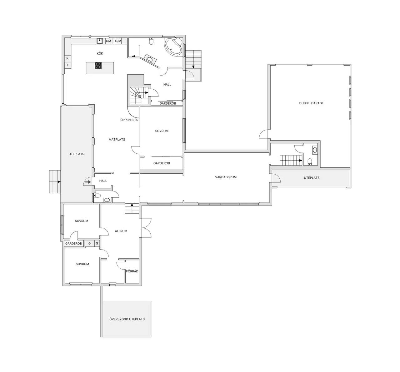 Floor plan for Vallgatan 9