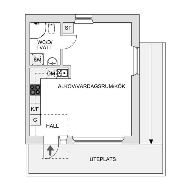 Floor plan for Granängsvägen 2A