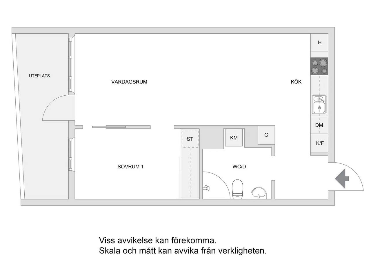 Floor plan for Lövkojsgränd 9