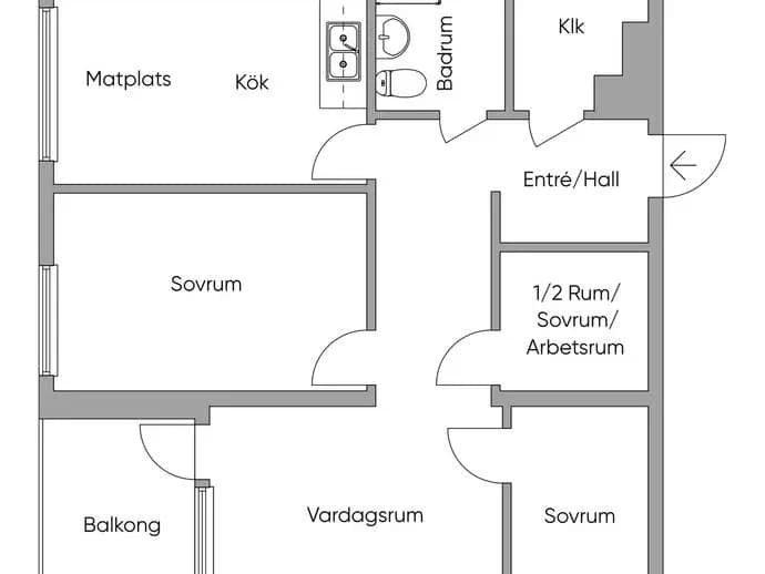 Planritning för Tvetgatan 199
