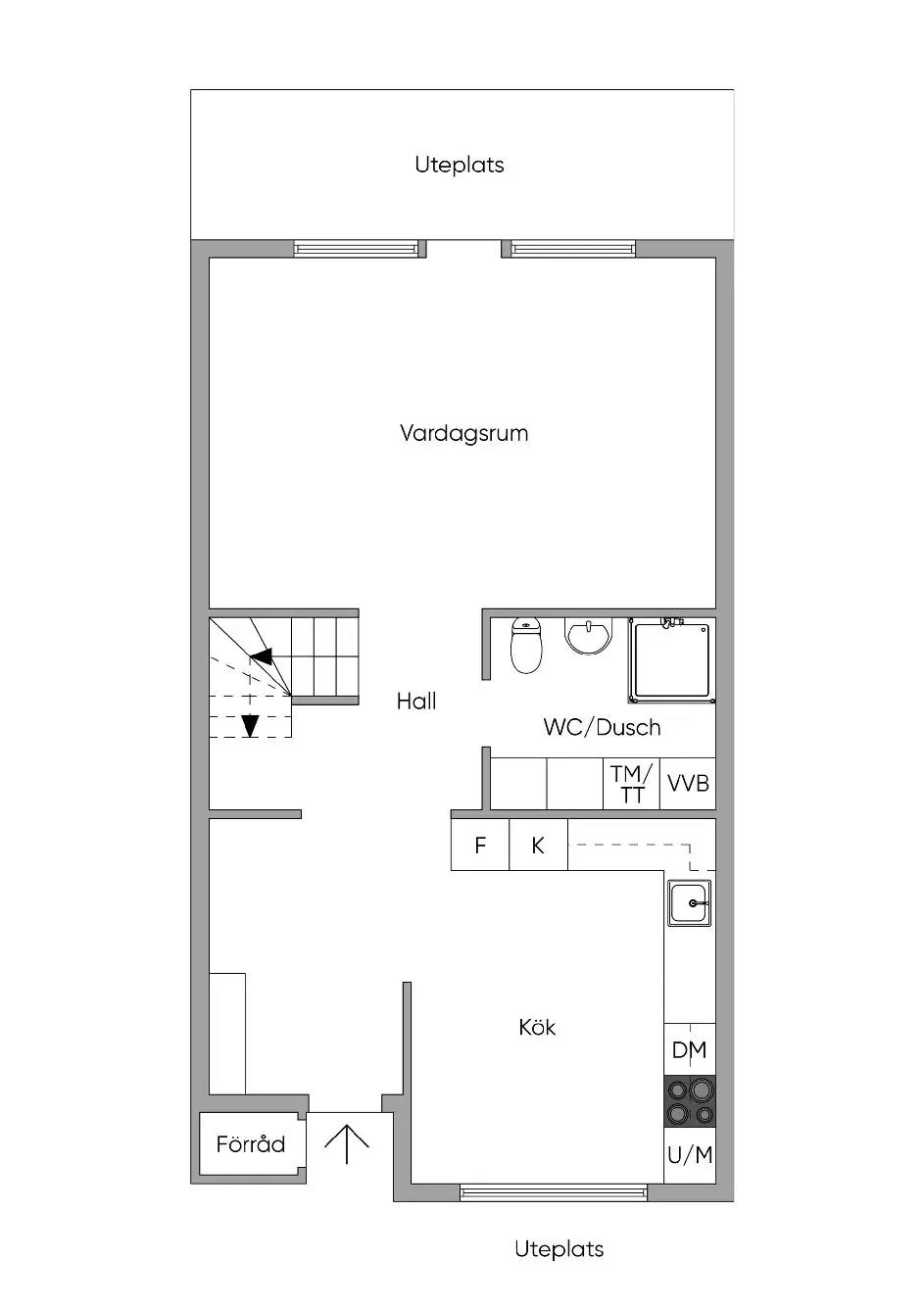 Floor plan for Tuvvägen 92