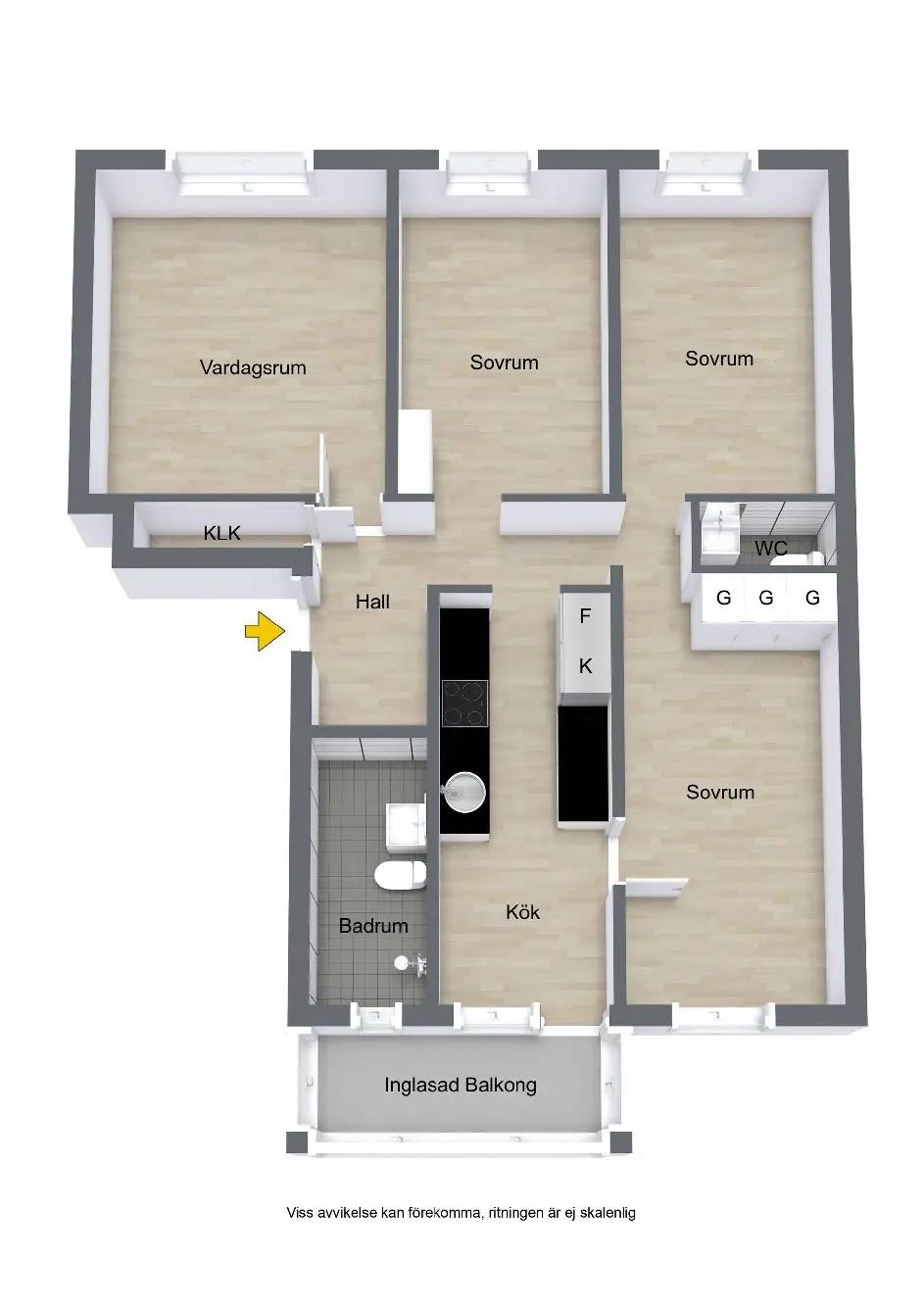 Planritning för Petterslundsgatan 20A