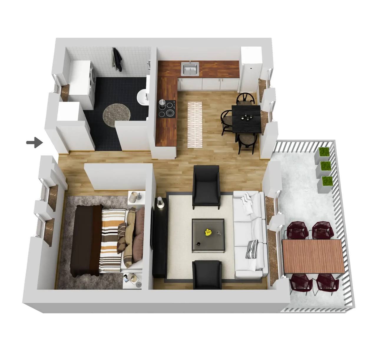 Floor plan for Soldatvägen 37B