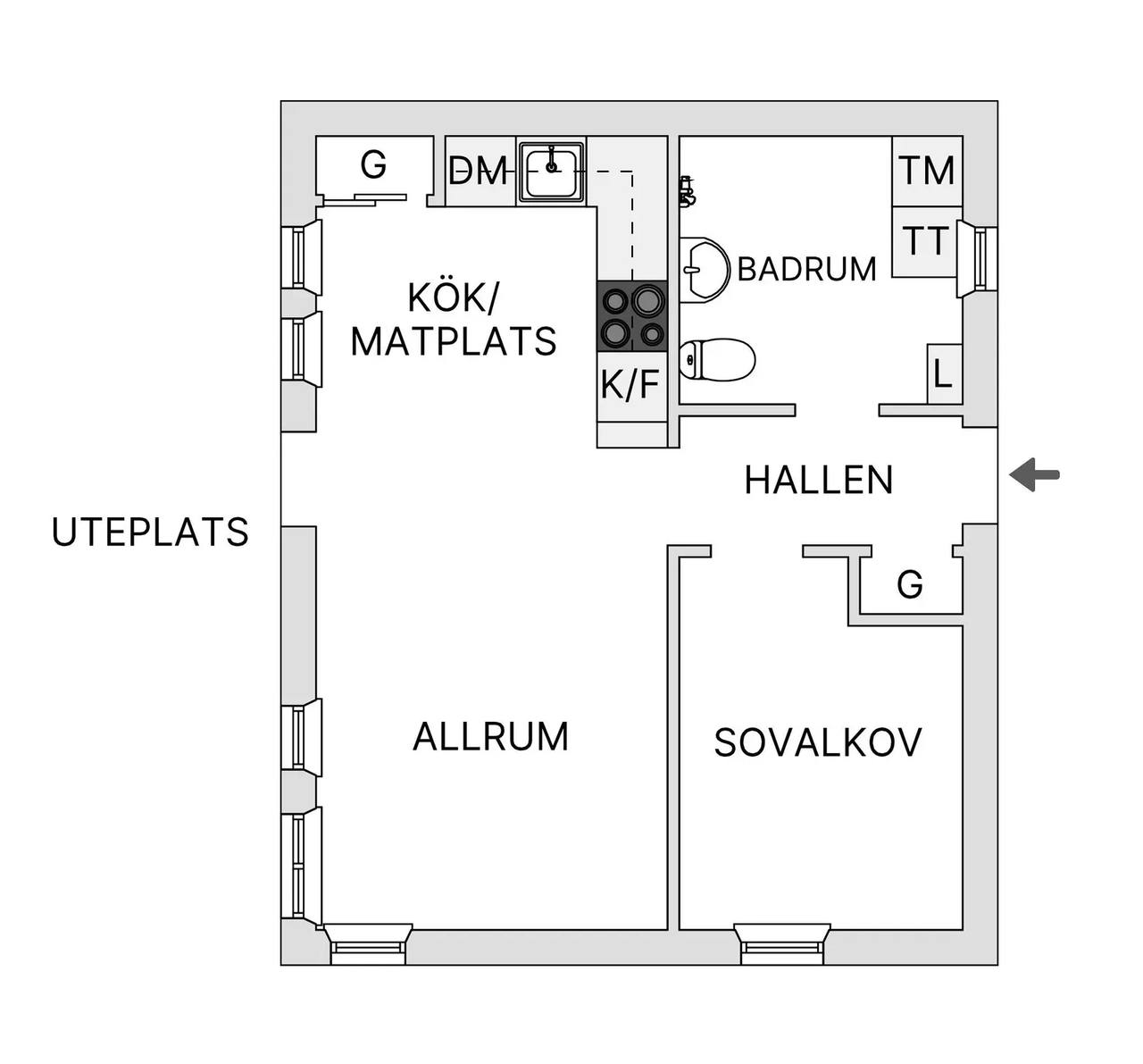 Floor plan for Soldatvägen 29