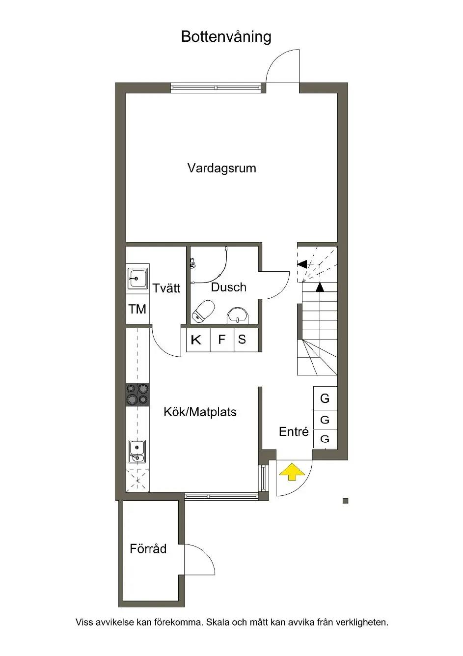 Planritning för Vävarstigen 78