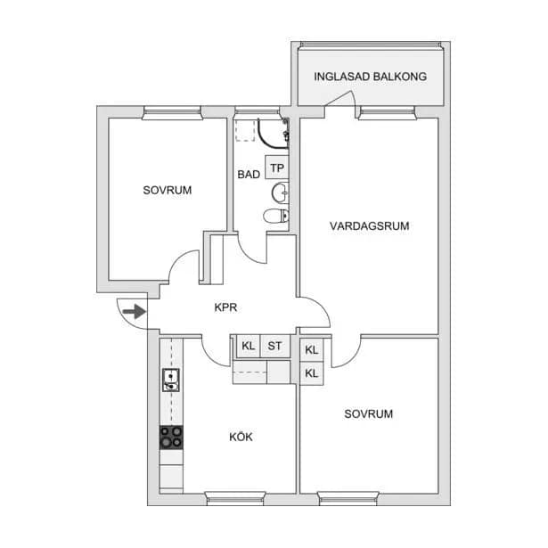 Planritning för Ågårdsvägen 47