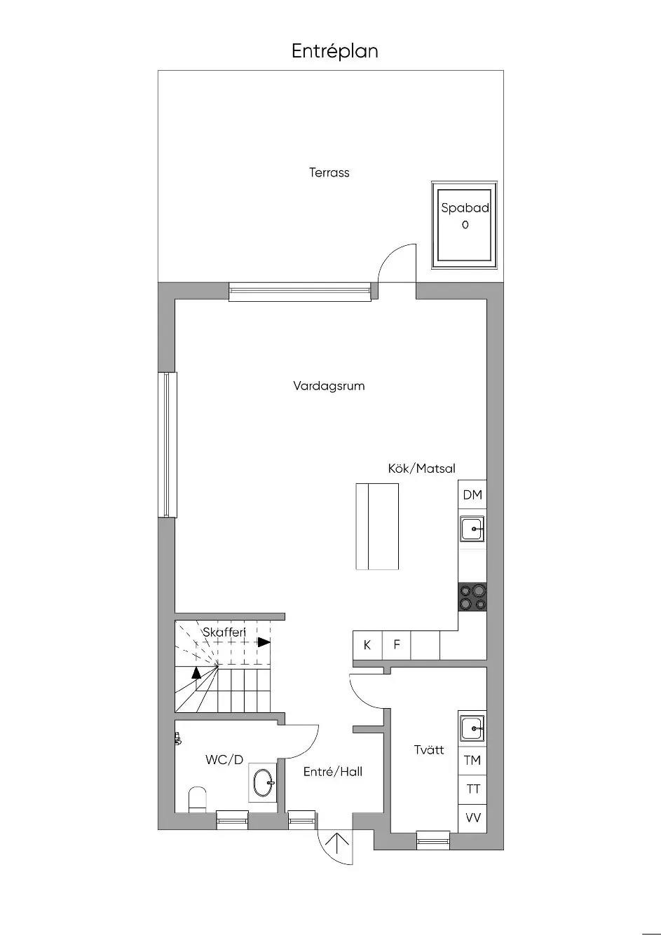 Planritning för Högmora Ringväg 8E