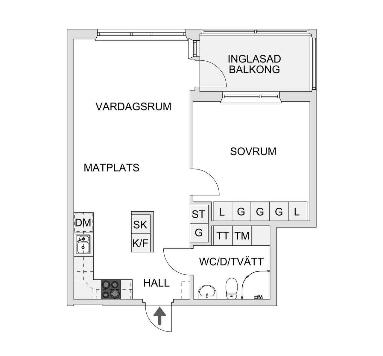 Floor plan for Strömsörgatan 10A