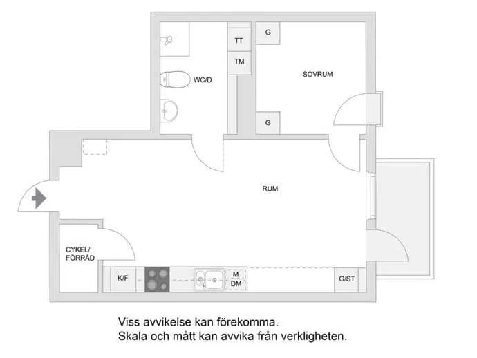 Floor plan for Hägerneholmsvägen 6 A