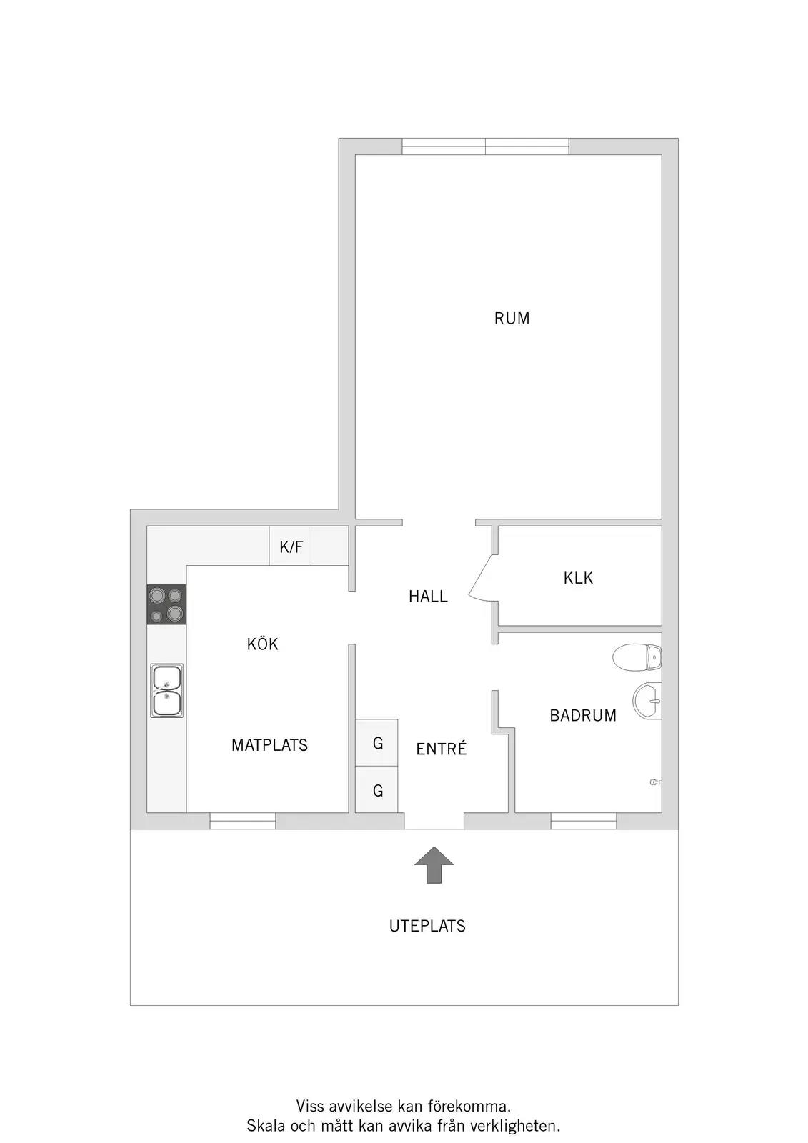 Floor plan for Tungevägen 3