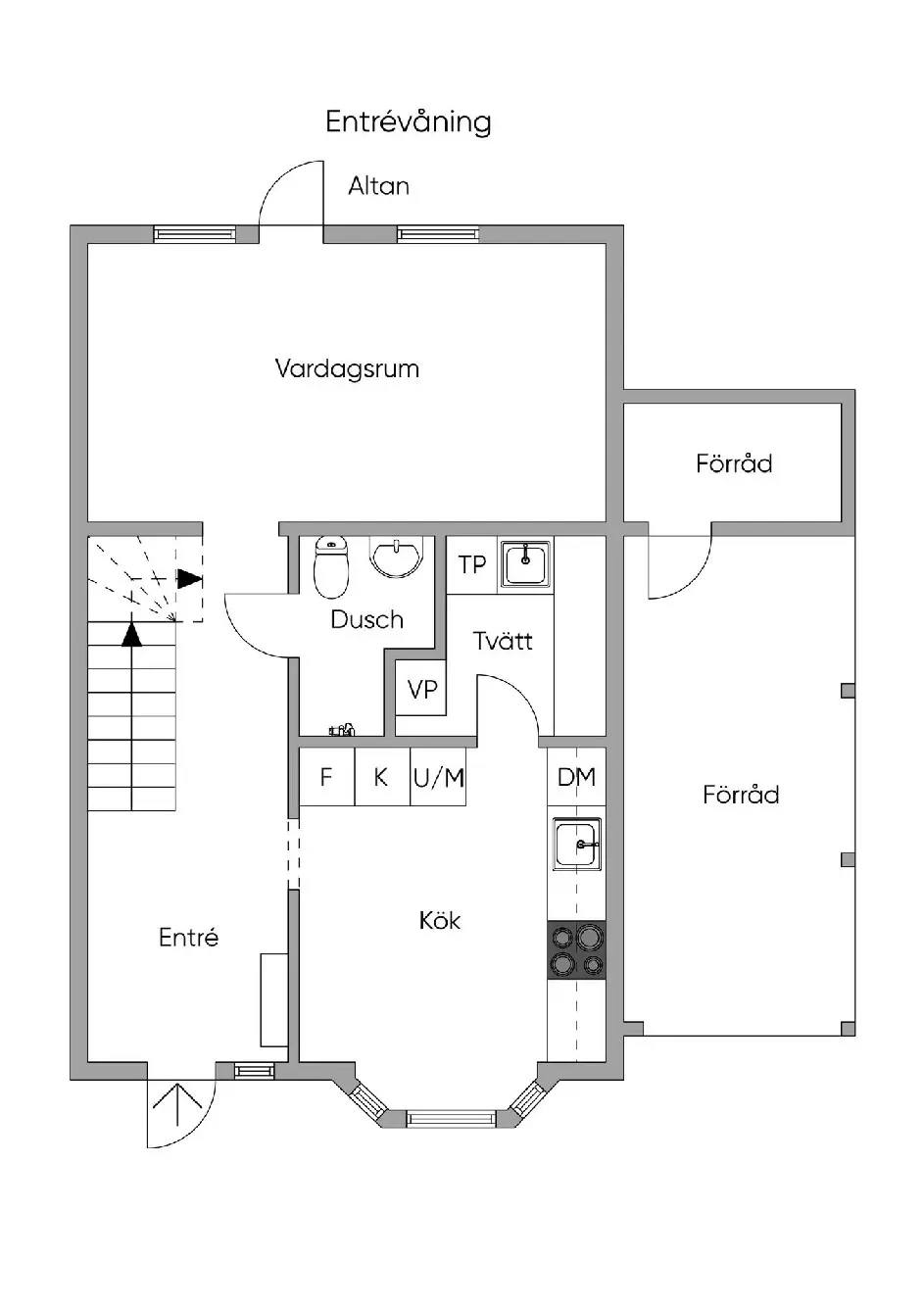 Floor plan for Söderbytorpsgatan 42