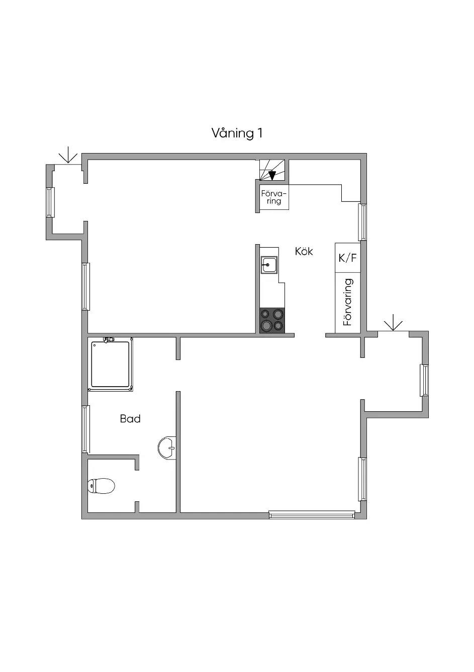 Floor plan for Norra Bostorp 276
