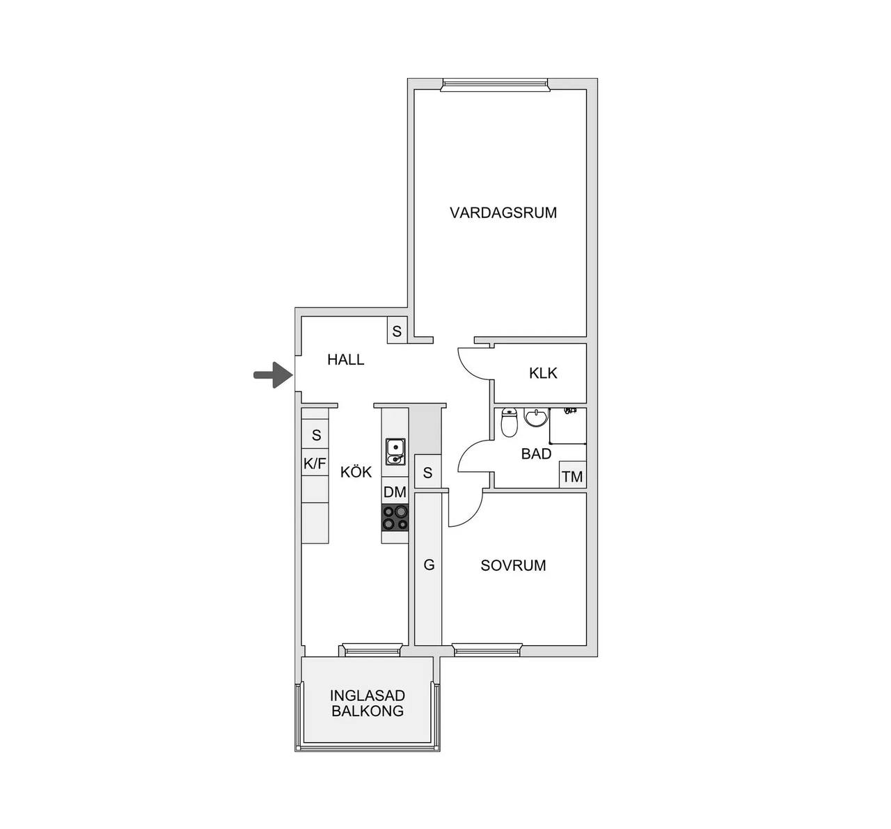 Floor plan for Sätunavägen 9A