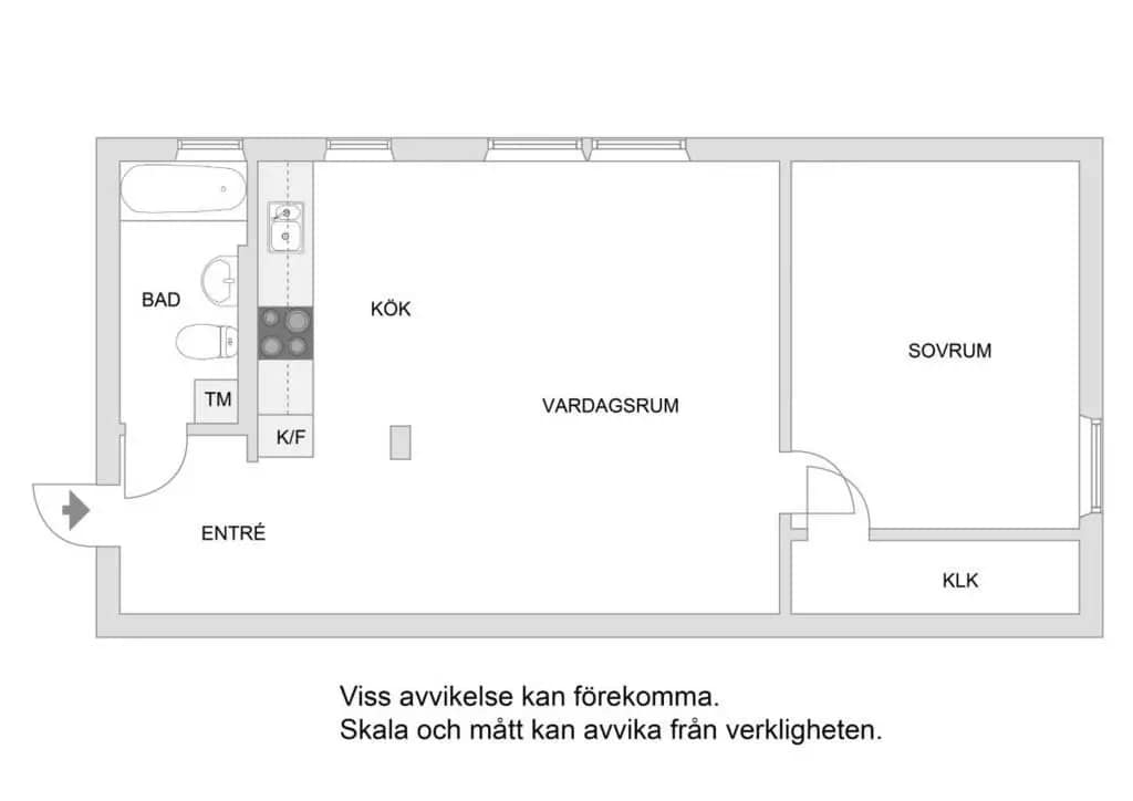 Floor plan for Kastrupgatan 9, 2 Tr
