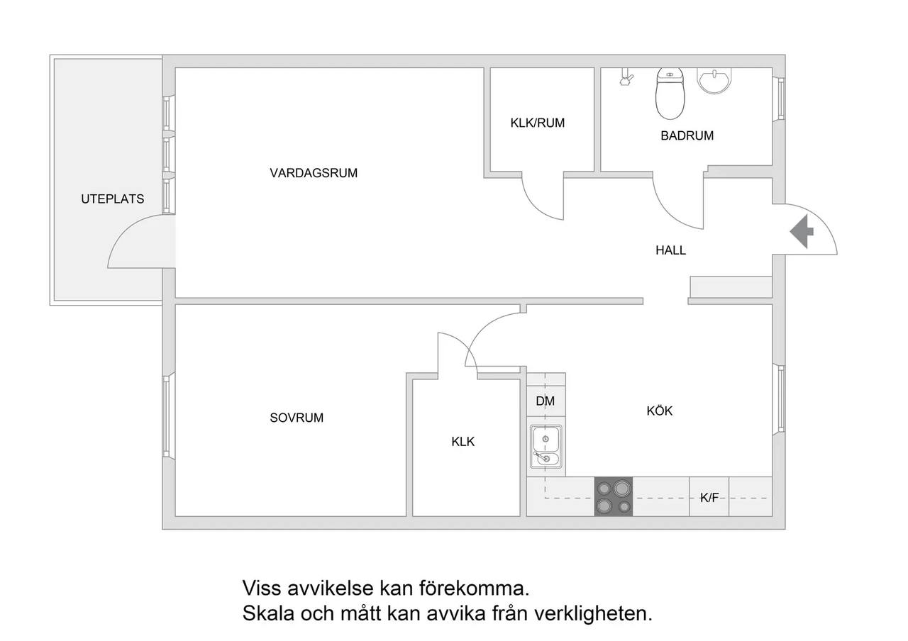 Floor plan for Mariehamnsgatan 26