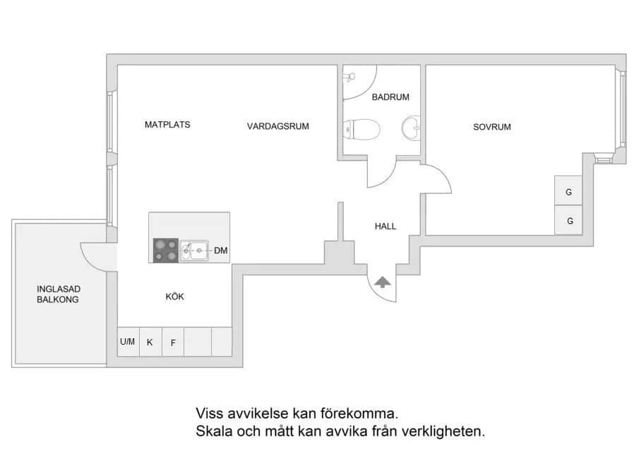 Planritning för Kaskögatan 10