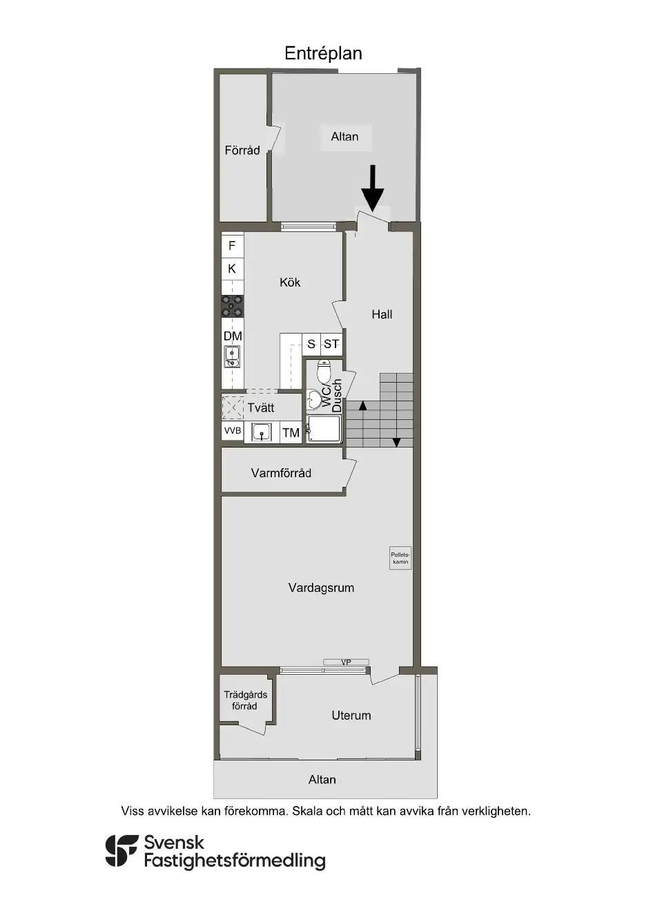 Planritning för Lidaleden 42