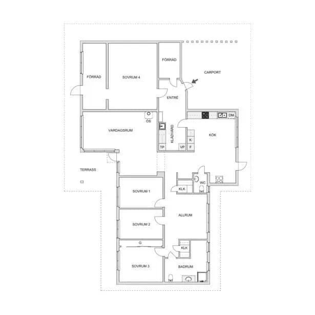 Floor plan for Sälleryd 503