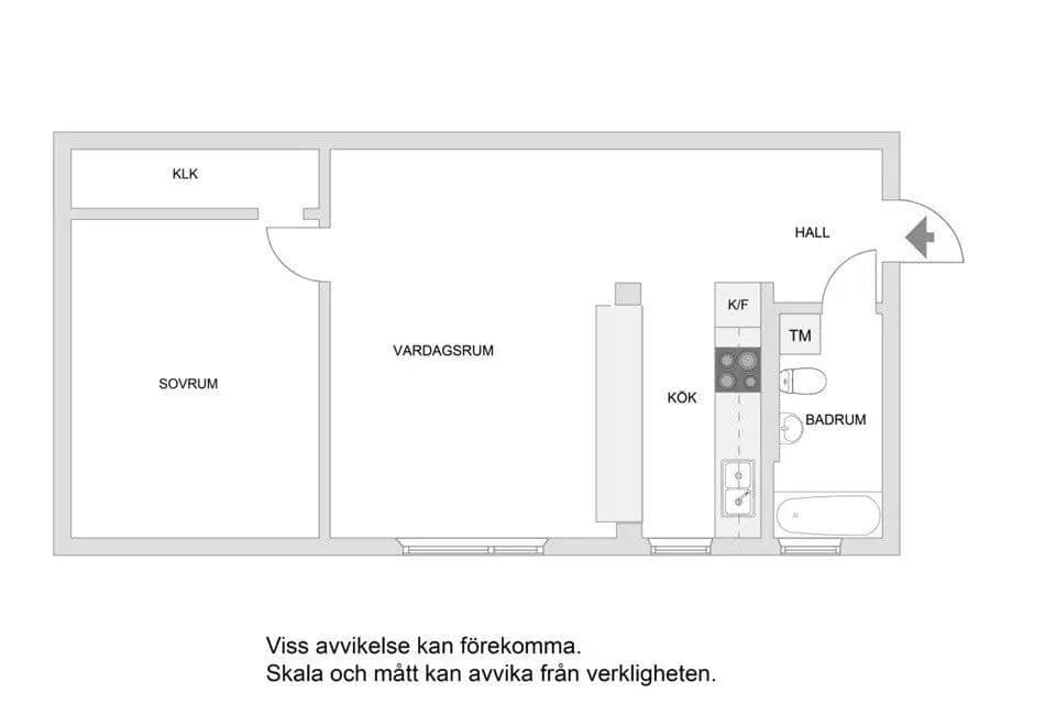 Floor plan for Köpenhamnsgatan 22, 1 tr