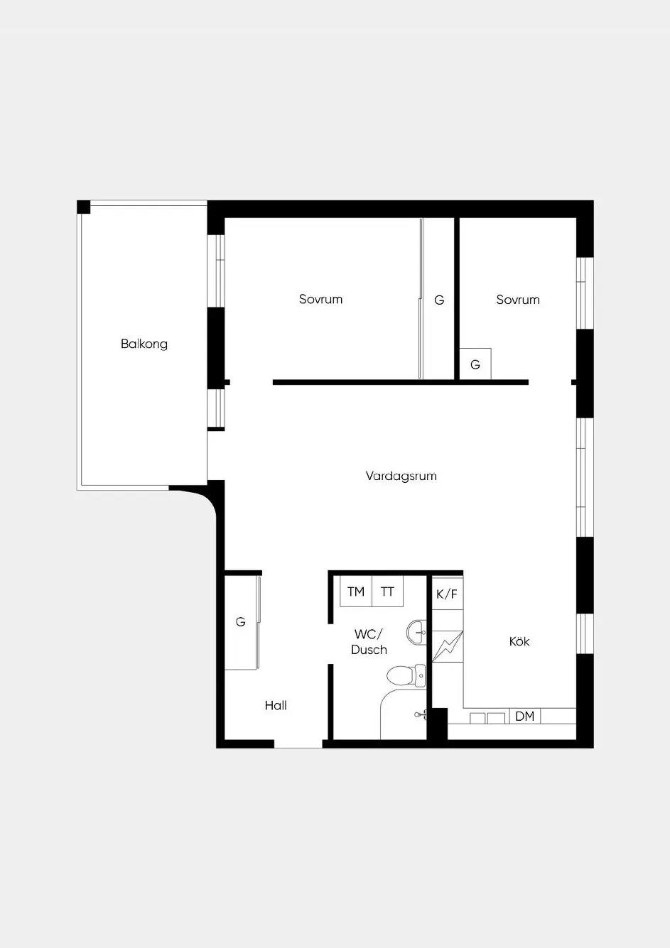 Planritning för Tellusgatan 4a