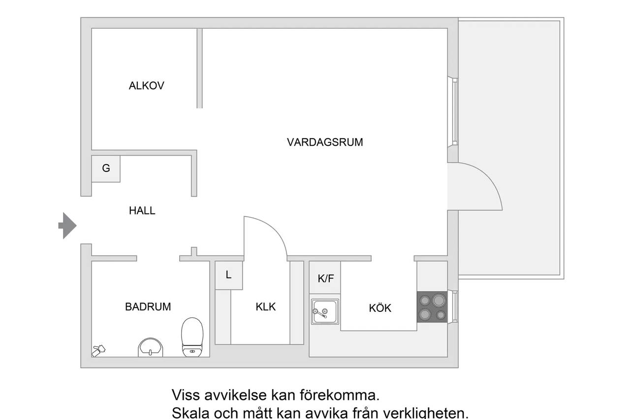 Planritning för Duvkullavägen 36b