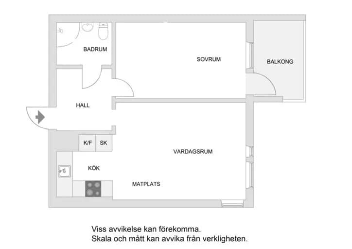 Floor plan for Sibeliusgången 48, 4 tr