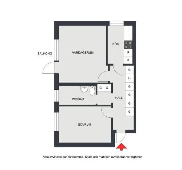Floor plan for Stavangergatan 48