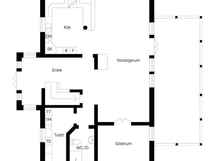 Floor plan for Uvnäsvägen 6