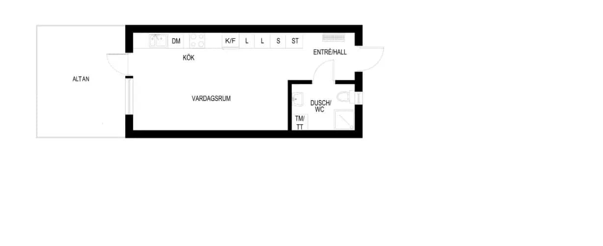 Floor plan for Edelundavägen 1