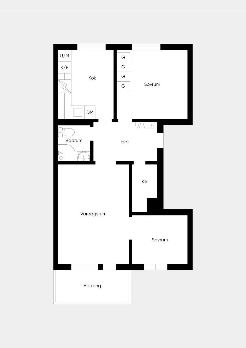 Planritning för Rönngatan 27