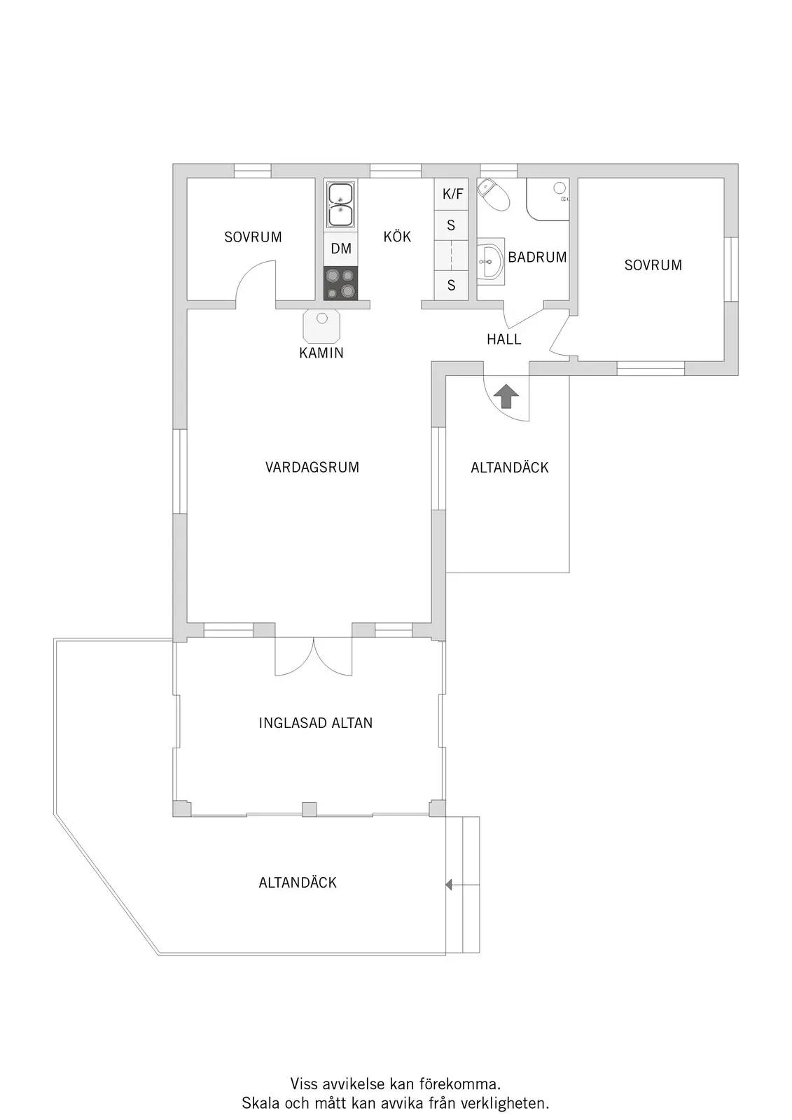 Floor plan for Ormen Långes väg 33