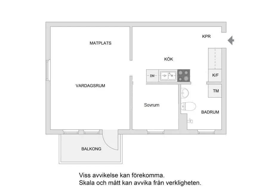 Planritning för Helsingforsgatan 39, 3 tr