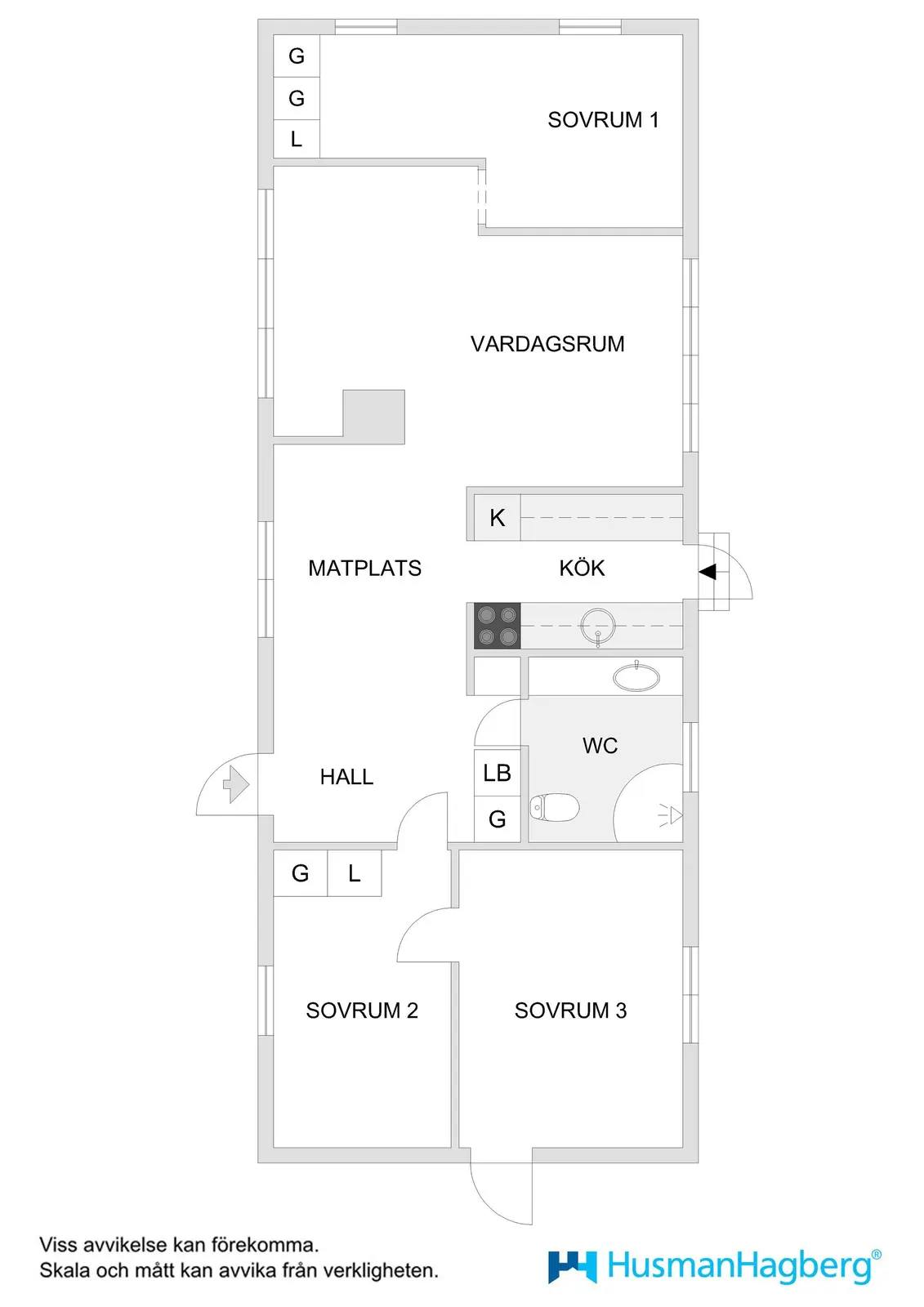 Planritning för Verkholmen 74