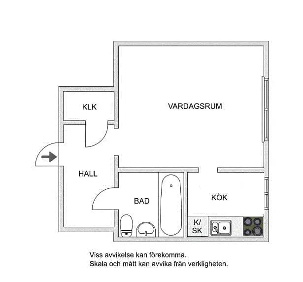 Floor plan for Johannelundsvägen 30, 2 Tr