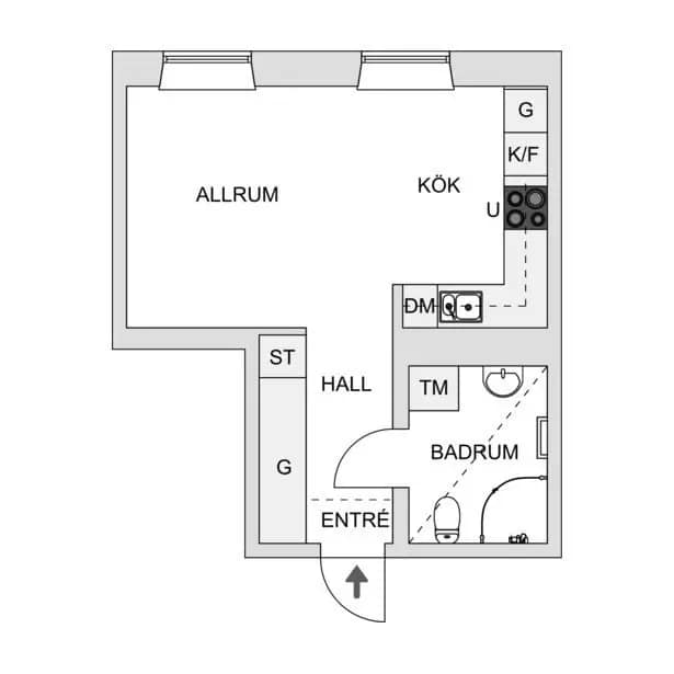 Floor plan for Ellen Klemans gata 5