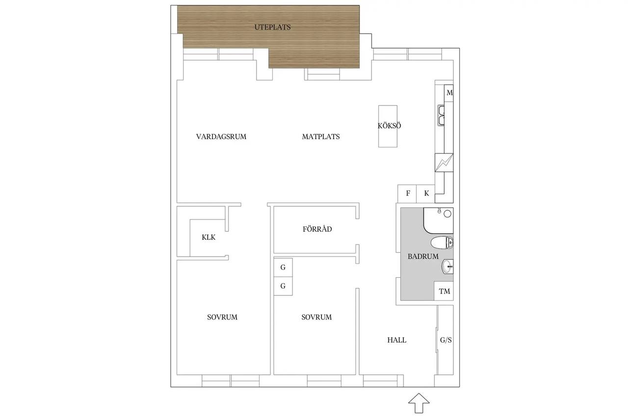 Planritning för Skolgatan 54