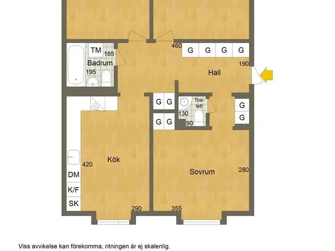 Floor plan for Ögårdsvägen 2A