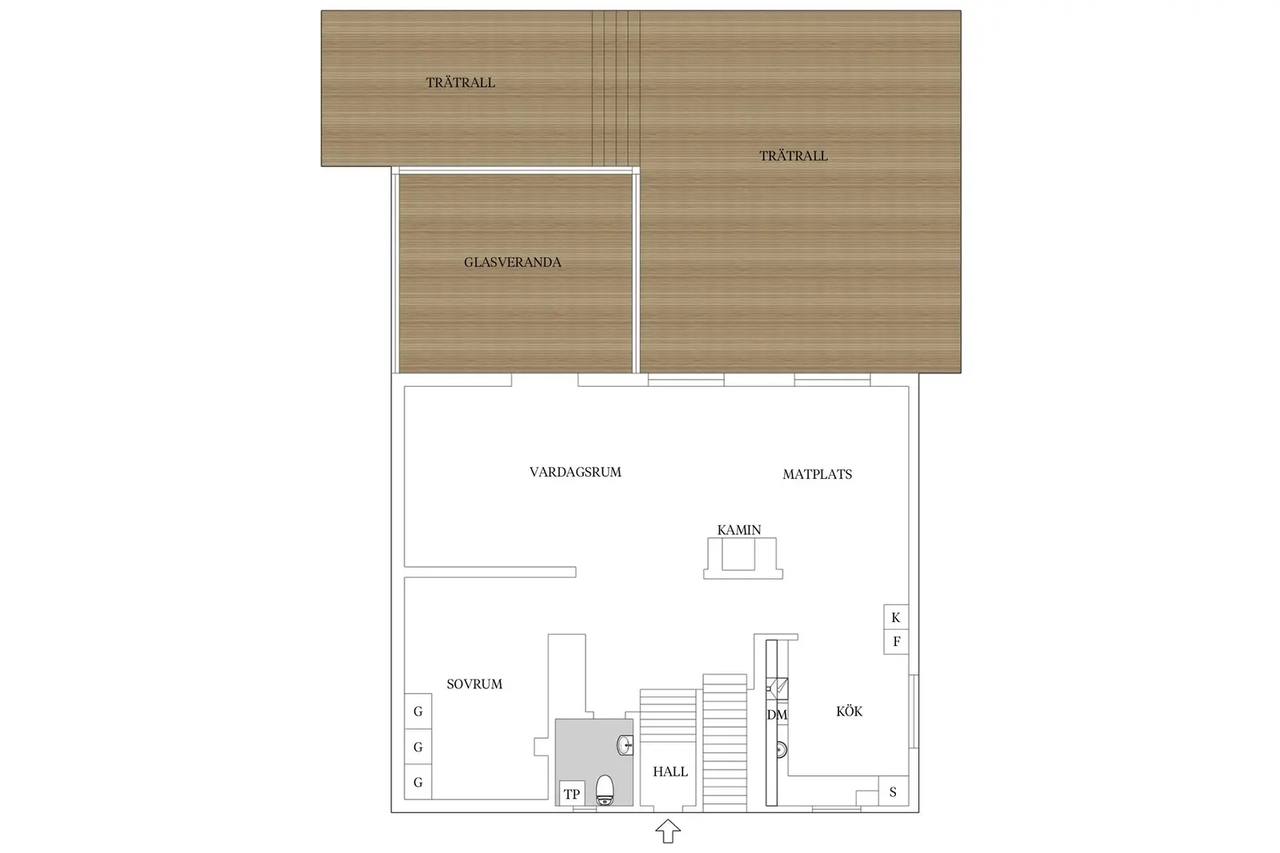 Floor plan for Fornvägen 11