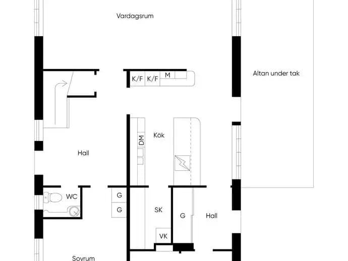Floor plan for Västerhejde Backskogsvägen 5